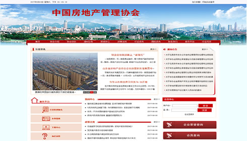 中国房地产管理协会建站案例