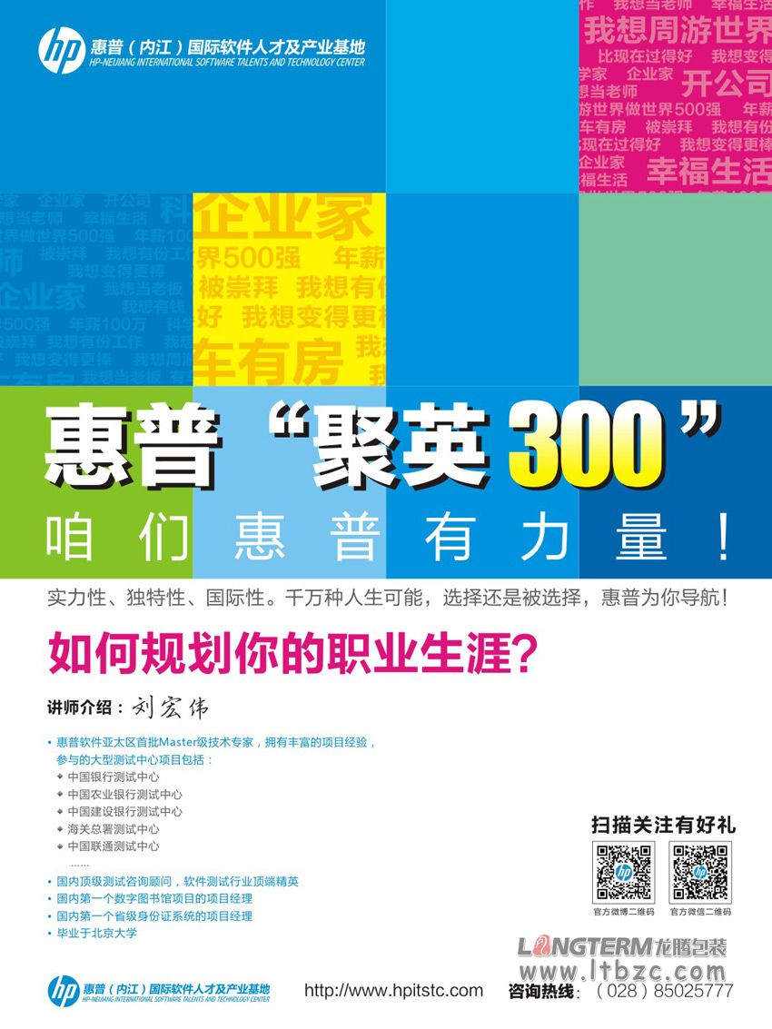 惠普(内江)国际软件人才及产业基地宣传设计